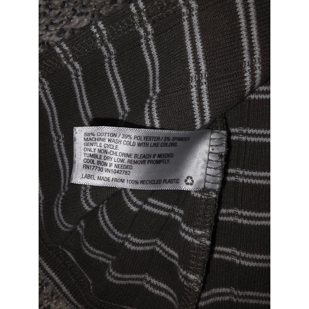 Wild Fable Olive Green Striped Ribbed Midi Dress Spaghetti Strap Small - Picture 3 of 4